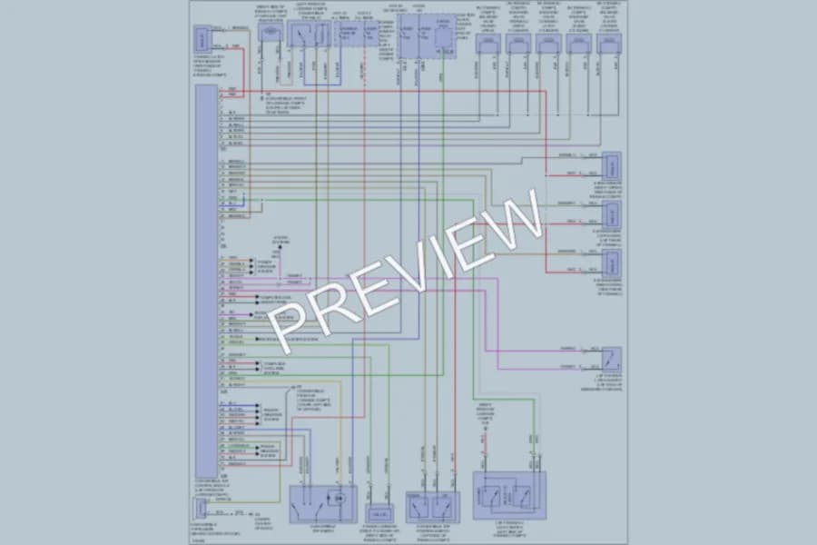 2009 Mitsubishi Eclipse Power Top Sunroof wiring diagram preview