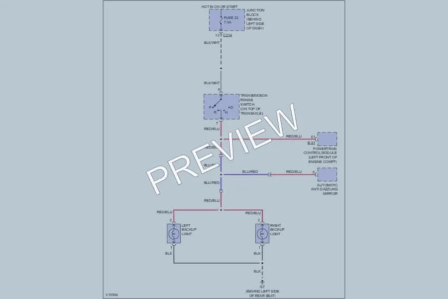 2009 Mitsubishi Galant Exterior Lights wiring diagram preview