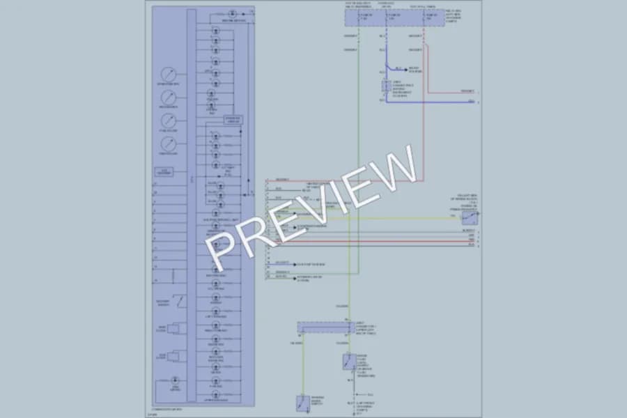 2009 Mitsubishi Galant Instrument Cluster wiring diagram preview