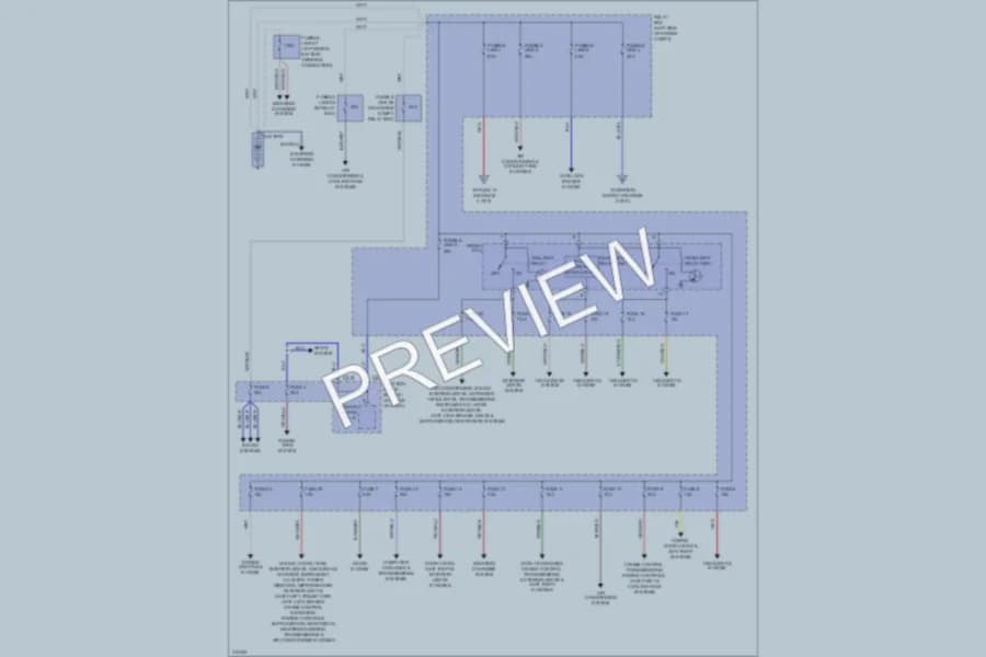 2009 Mitsubishi Galant Power Distribution wiring diagram preview
