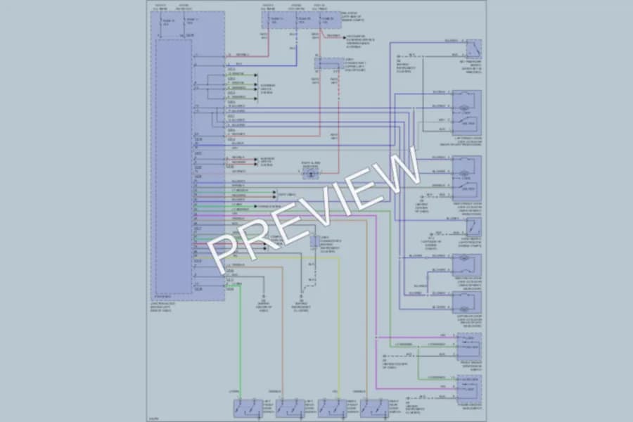 2009 Mitsubishi Galant Power Door Locks wiring diagram preview