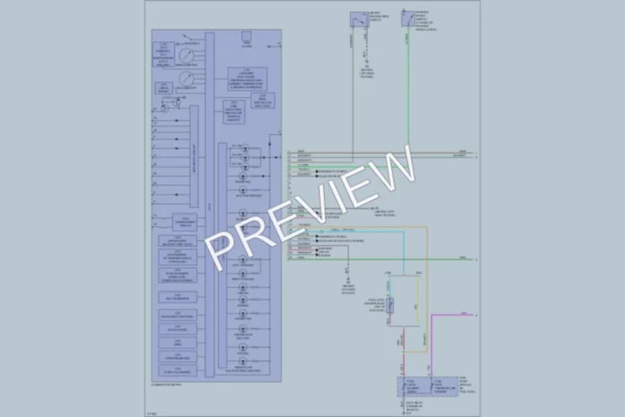 2009 Mitsubishi Outlander Instrument Cluster wiring diagram preview