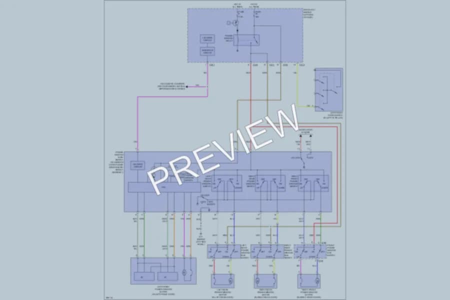 2009 Mitsubishi Outlander Power Windows wiring diagram preview