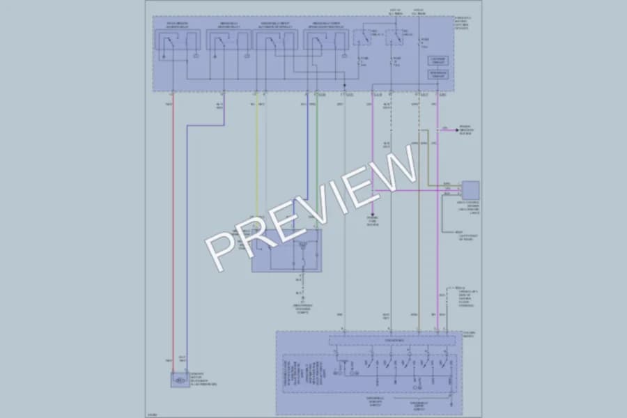 2009 Mitsubishi Outlander Wiper Washer wiring diagram preview