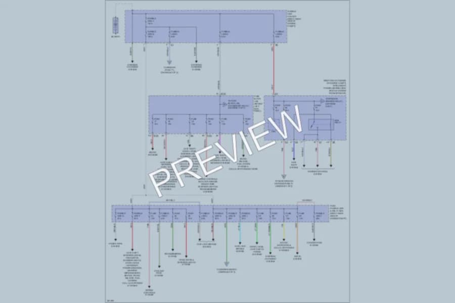 2009 Nissan 350Z Power Distribution wiring diagram preview