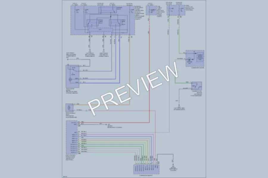 2009 Nissan 350Z Wiper Washer wiring diagram preview