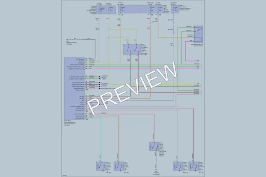 2009 Nissan Armada Power Door Locks wiring diagram preview