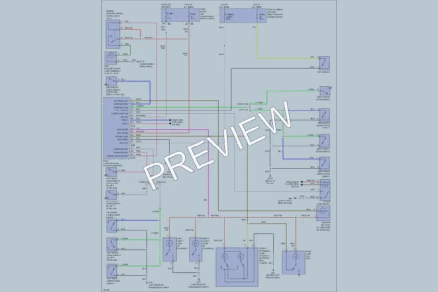 2009 Nissan Frontier Interior Lights wiring diagram preview