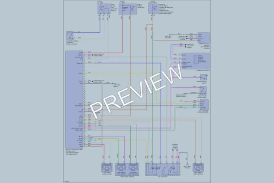 2009 Nissan GTR Anti Lock Brakes wiring diagram preview