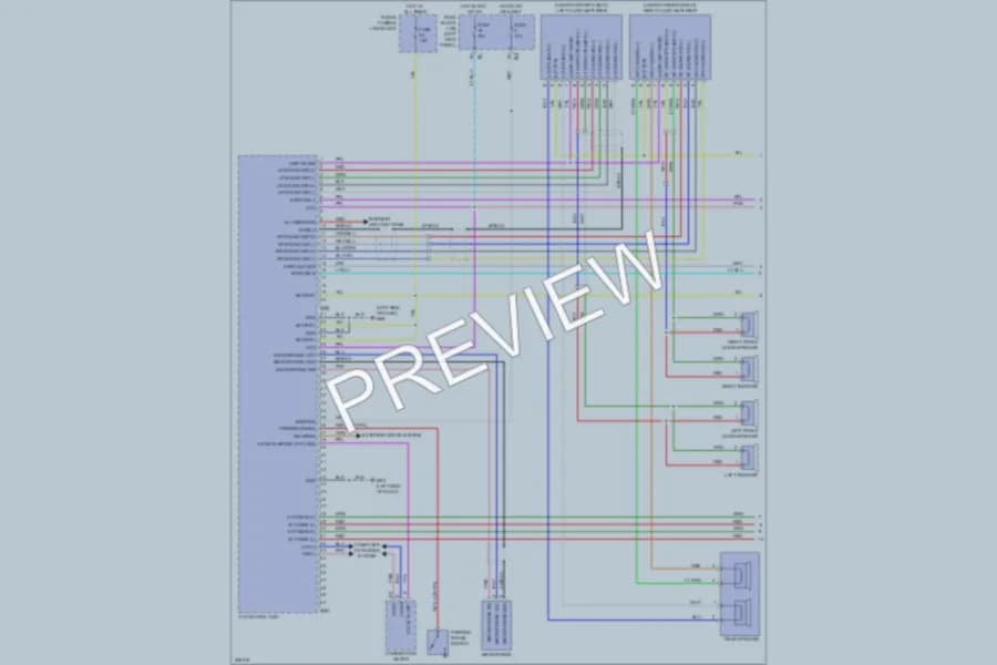 2009 Nissan GTR Navigation wiring diagram preview