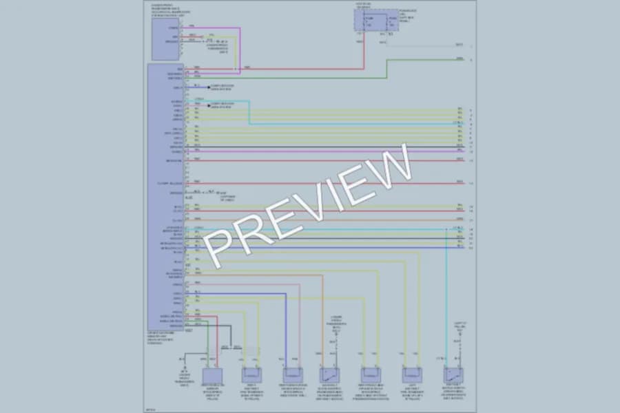 2009 Nissan GTR Supplemental Restraints wiring diagram preview