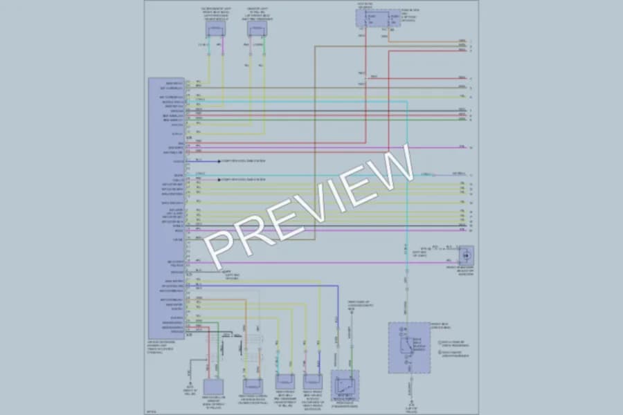 2009 Nissan Murano Supplemental Restraints wiring diagram preview