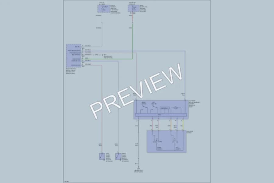 2009 Nissan Quest Power Top Sunroof wiring diagram preview