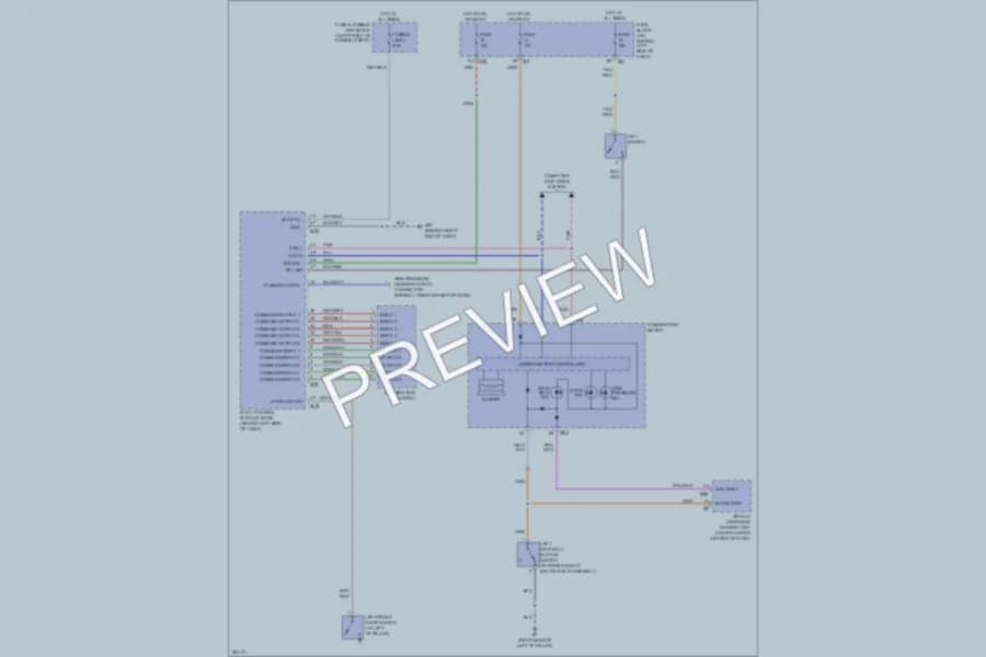 2009 Nissan Quest Warning Systems wiring diagram preview