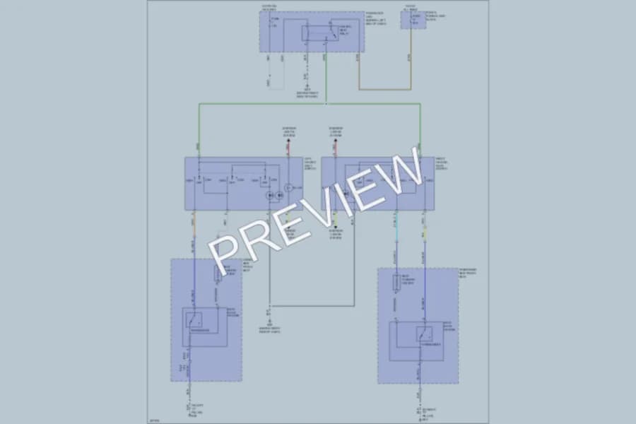 2009 Nissan Rogue Power Seats wiring diagram preview
