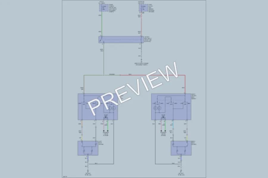 2009 Nissan Sentra Power Seats wiring diagram preview