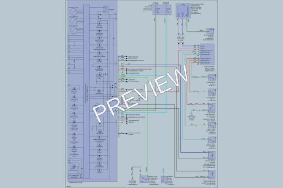 2009 Nissan Versa Instrument Cluster wiring diagram preview