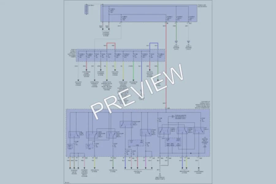 2009 Nissan Versa Power Distribution wiring diagram preview