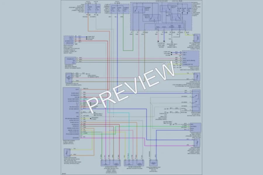 2009 Nissan Xterra Air Conditioning wiring diagram preview