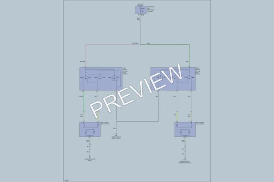 2009 Nissan Xterra Power Seats wiring diagram preview