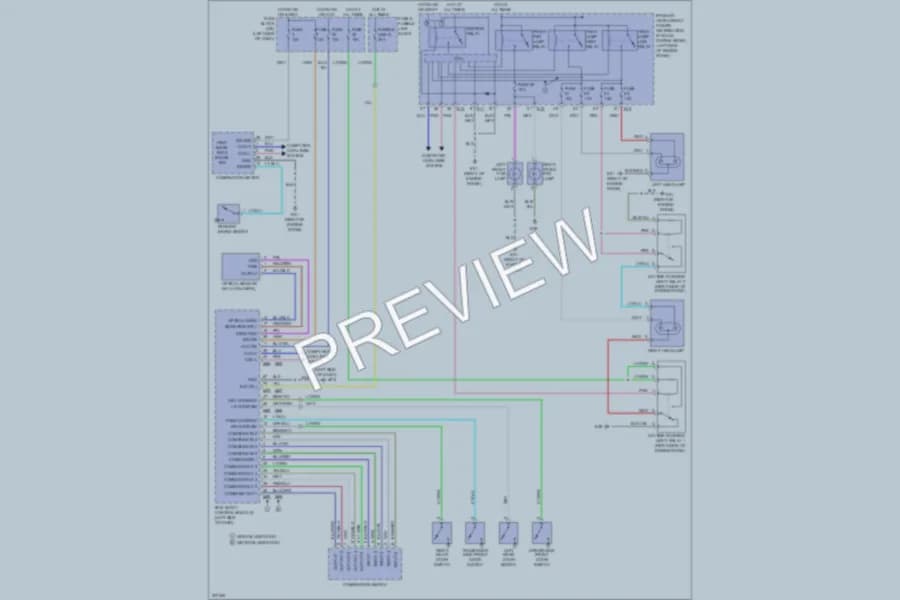 2009 Nissan cube Headlights wiring diagram preview
