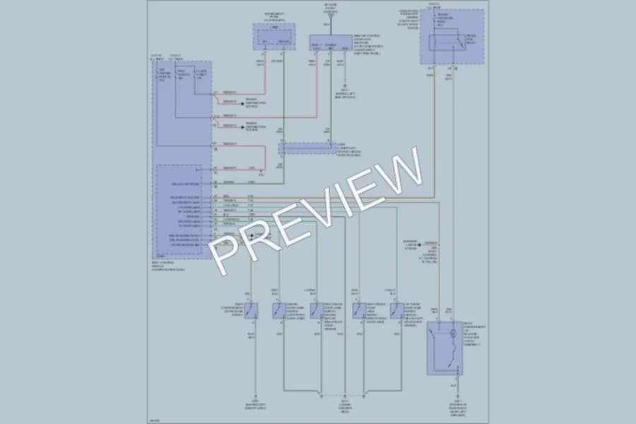 2009 Pontiac G5 Power Door Locks wiring diagram preview