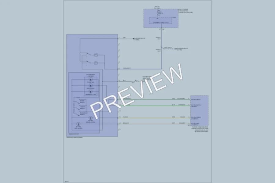 2009 Pontiac G5 Power Mirrors wiring diagram preview