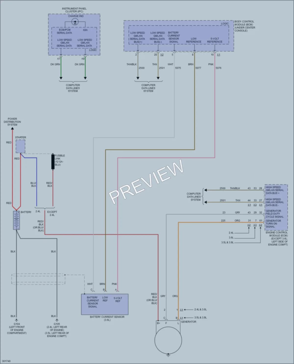 2009 Pontiac G6 Starting Charging wiring diagram preview