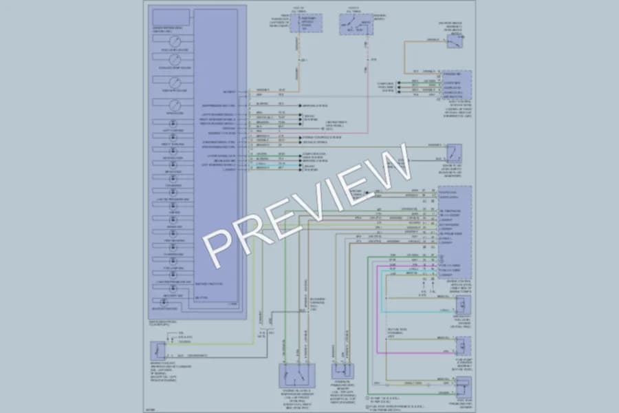 2009 Pontiac G8 Instrument Cluster wiring diagram preview