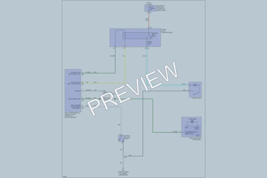 2009 Pontiac Torrent Trunk Tailgate Fuel Door wiring diagram preview