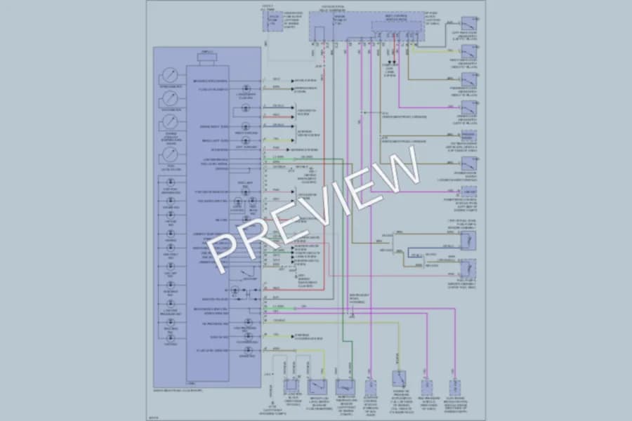2009 Pontiac Vibe Instrument Cluster wiring diagram preview