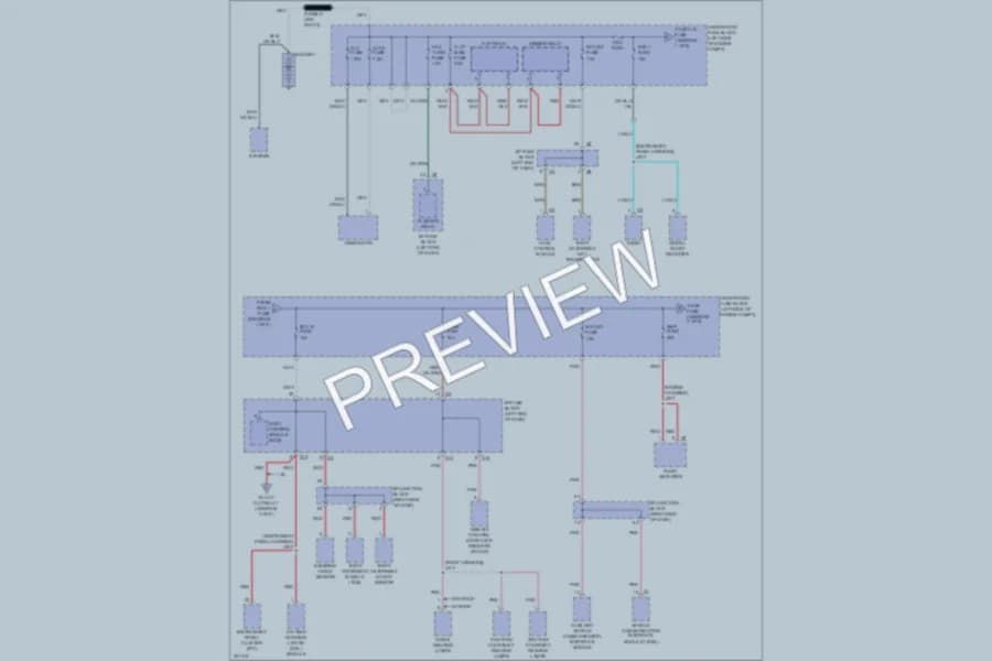 2009 Pontiac Vibe Power Distribution wiring diagram preview