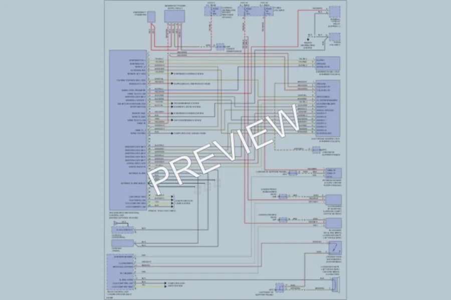 2009 Porsche 911 Anti Theft wiring diagram preview