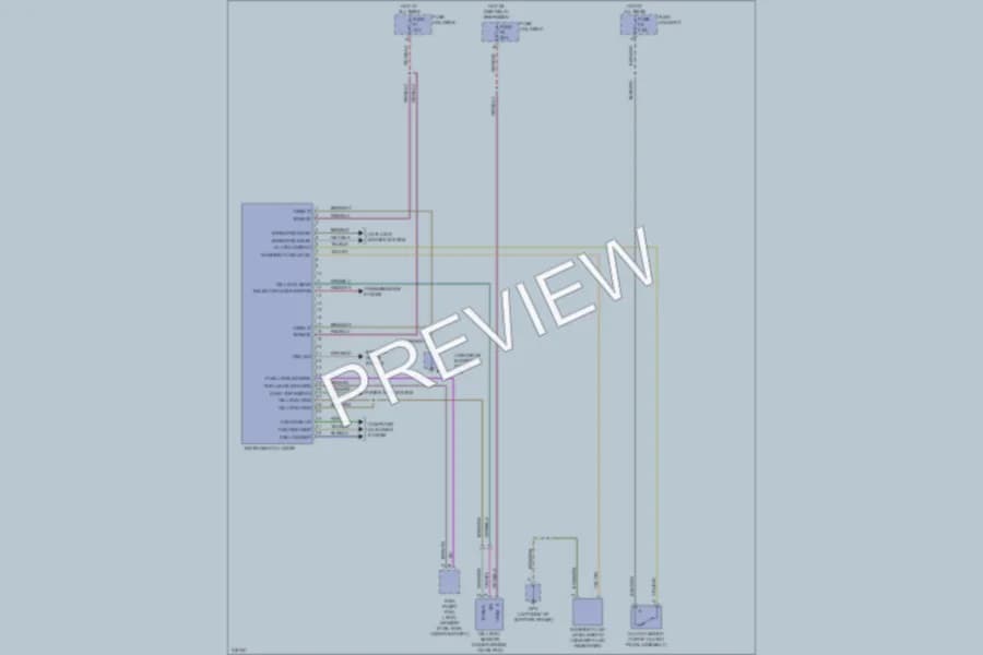 2009 Porsche 911 Instrument Cluster wiring diagram preview