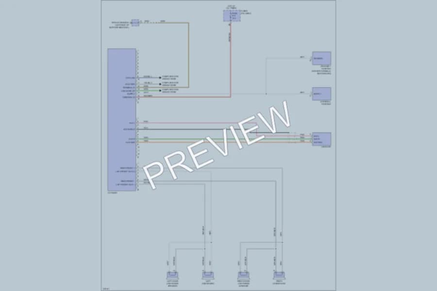 2009 Porsche 911 Radio wiring diagram preview