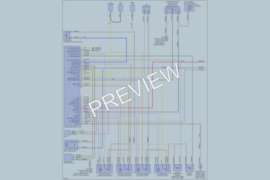 2009 Porsche Boxster Air Conditioning wiring diagram preview