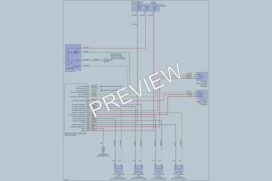 2009 Porsche Boxster Electronic Suspension wiring diagram preview