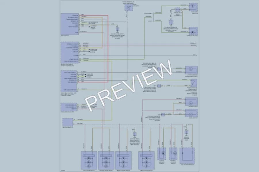 2009 Porsche Boxster Interior Lights wiring diagram preview