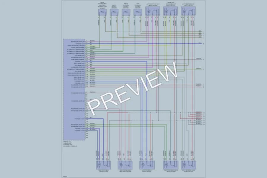 2009 Porsche Cayenne Air Conditioning wiring diagram preview