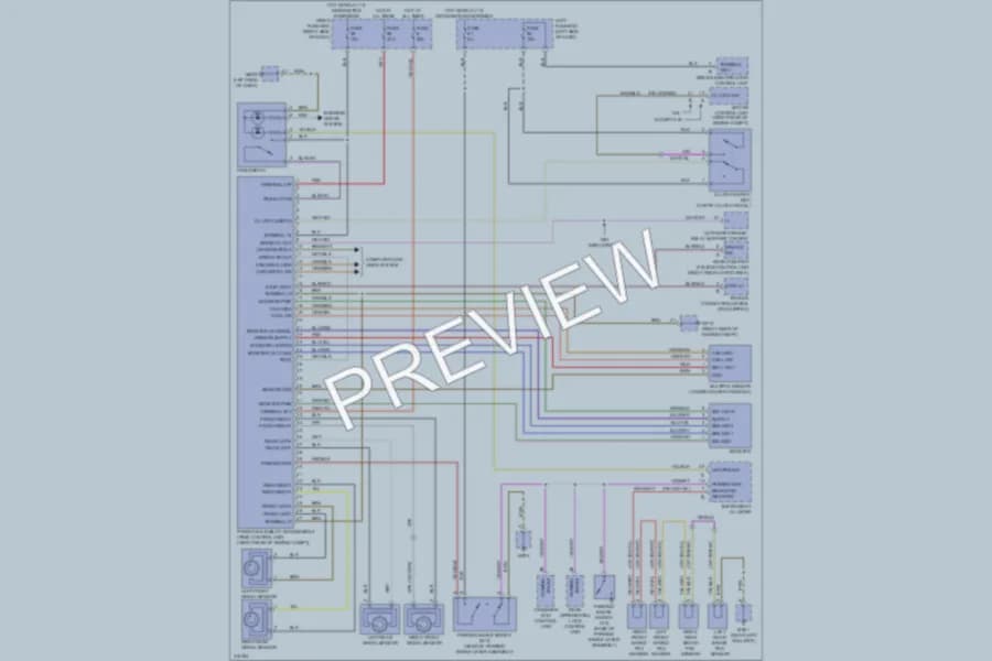 2009 Porsche Cayenne Anti Lock Brakes wiring diagram preview
