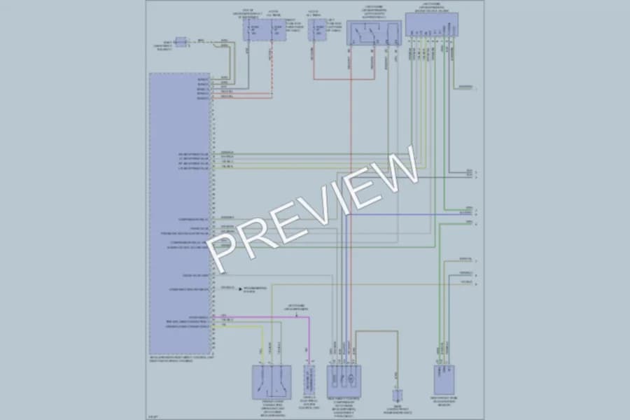 2009 Porsche Cayenne Electronic Suspension wiring diagram preview