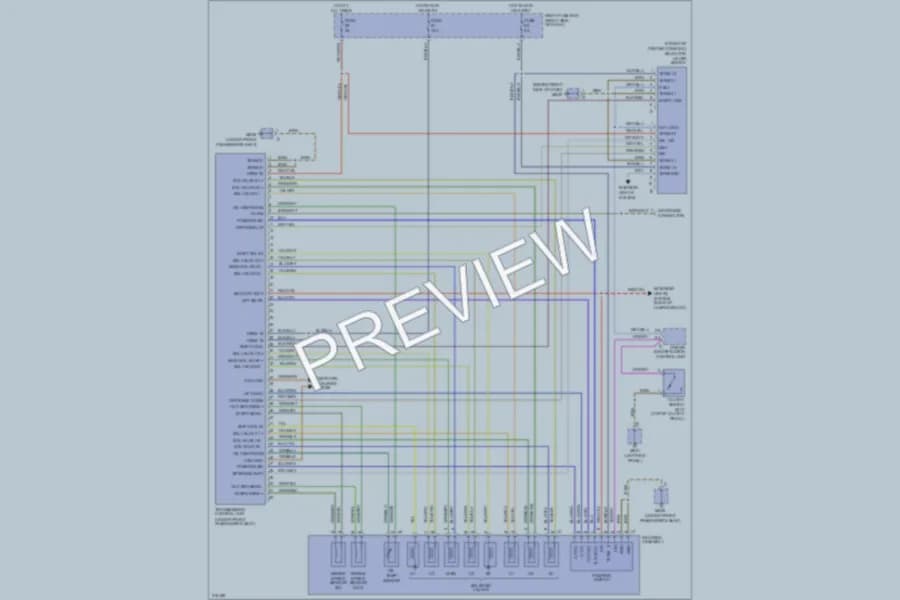 2009 Porsche Cayenne Transmission wiring diagram preview