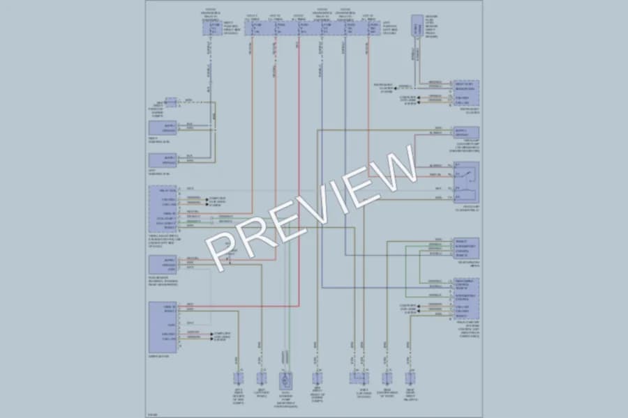 2009 Porsche Cayenne Wiper Washer wiring diagram preview