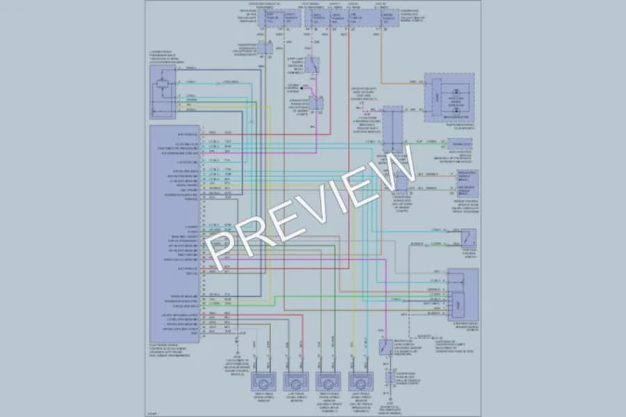 2009 Saab 97X Anti Lock Brakes wiring diagram preview