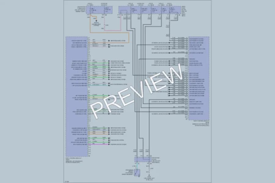 2009 Saab 97X Body Control Modules wiring diagram preview
