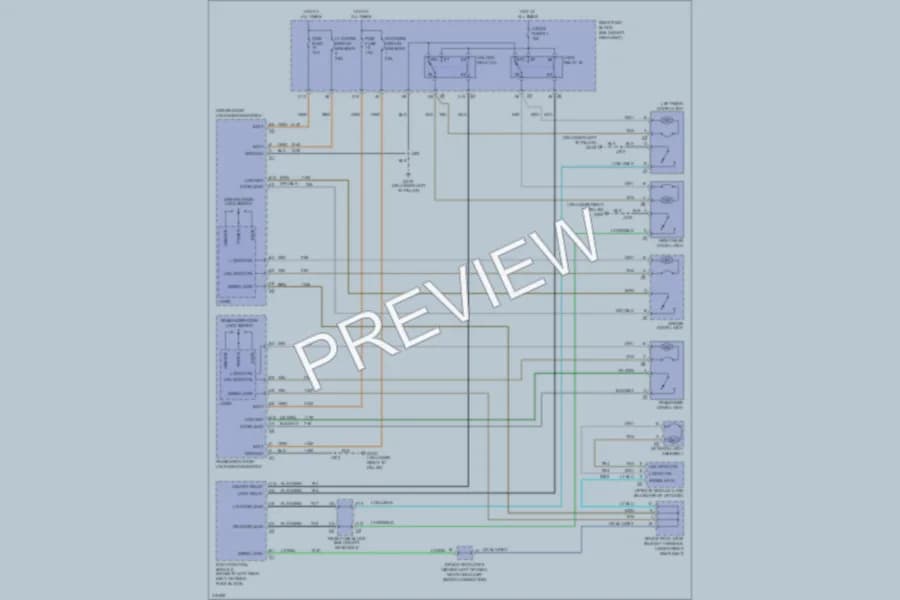 2009 Saab 97X Power Door Locks wiring diagram preview