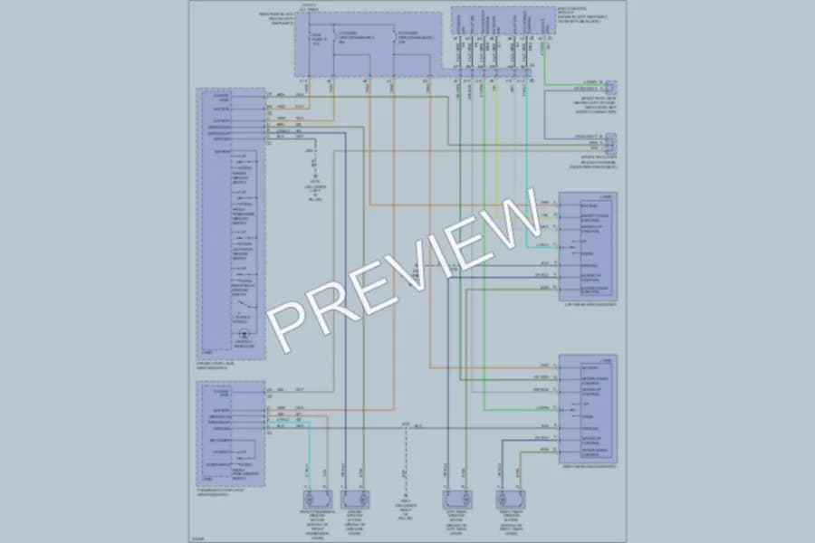 2009 Saab 97X Power Windows wiring diagram preview