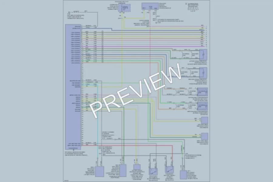 2009 Saab 97X Supplemental Restraints wiring diagram preview