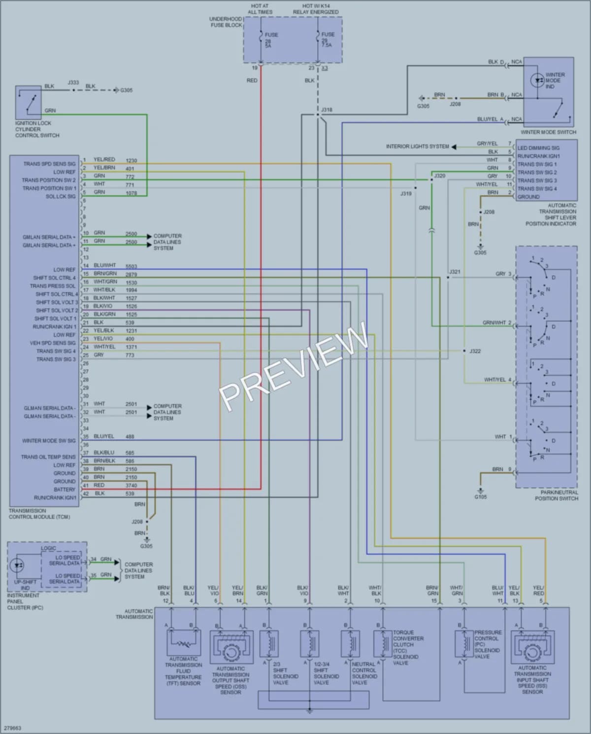 2009 Saturn Astra Transmission wiring diagram preview