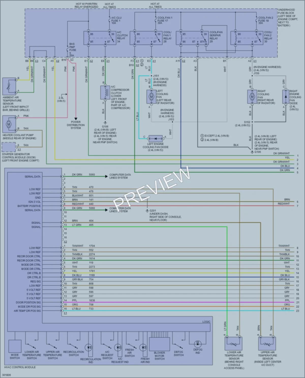 2009 Saturn Aura Air Conditioning wiring diagram preview